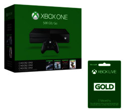 MICROSOFT Xbox One & Xbox LIVE Gold Membership 3 Month Subscription Name Your Game Bundle